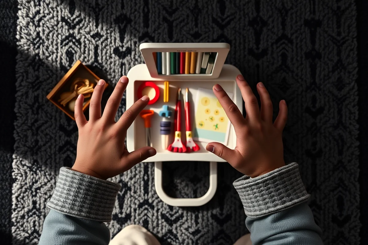 kids study desk with mirror — Kids Study Desk With Mirror (the finished result)
