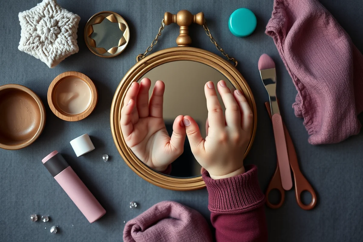 toddler beauty mirror — Toddler Beauty Mirror (the finished result)