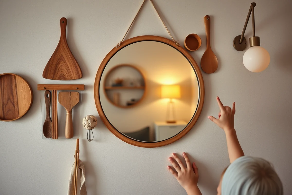how to hang mirror on wall — How To Hang Mirror On Wall (the finished result)