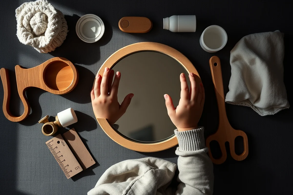 toddler door mirror — Toddler Door Mirror (the finished result)