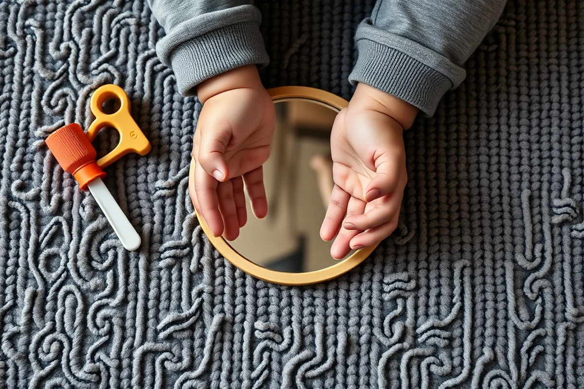 toddler hand mirror — Toddler Hand Mirror (the finished result)