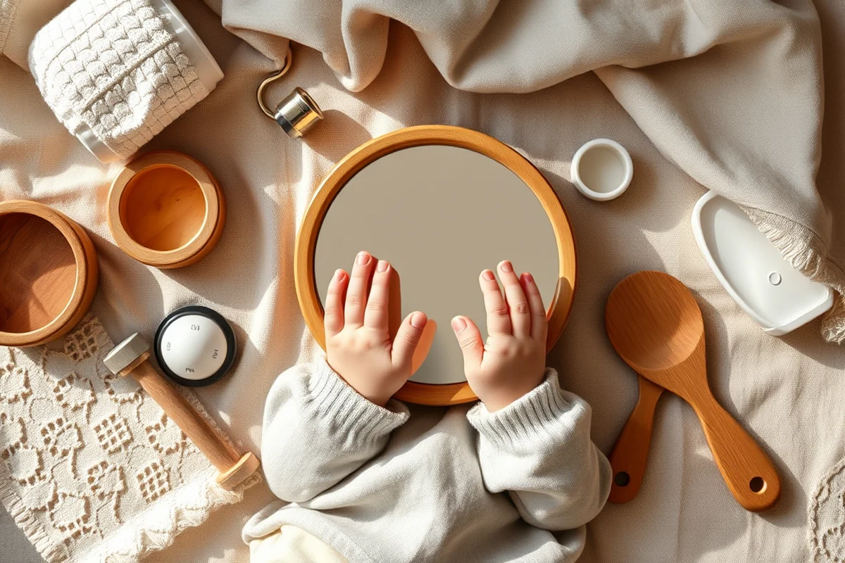 toddler handheld mirror — Toddler Handheld Mirror (the finished result)