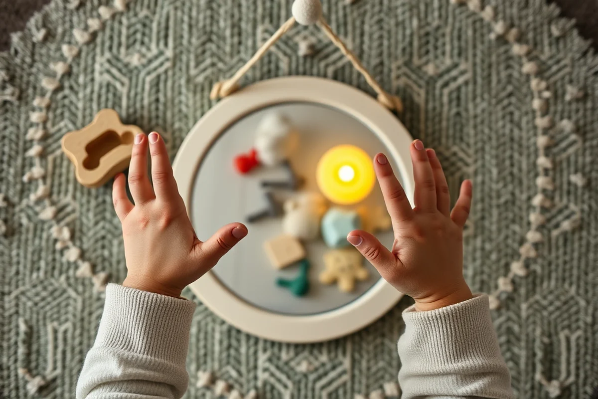 toddler hanging mirror — Toddler Hanging Mirror (the finished result)