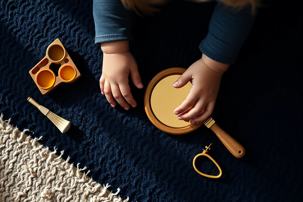 little girl gold mirror — Little Girl Gold Mirror (the finished result)