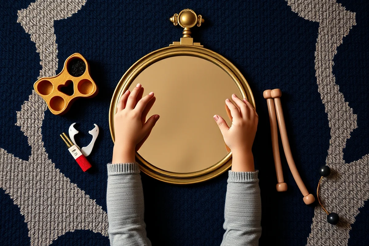 toddler ballet mirror — Toddler Ballet Mirror (the finished result)