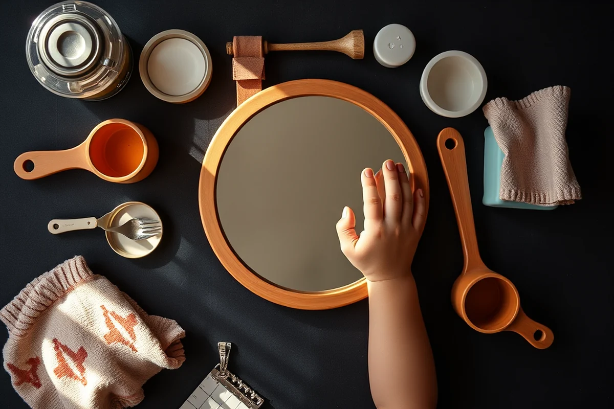 toddler friendly wall mirror — Toddler Friendly Wall Mirror (the finished result)