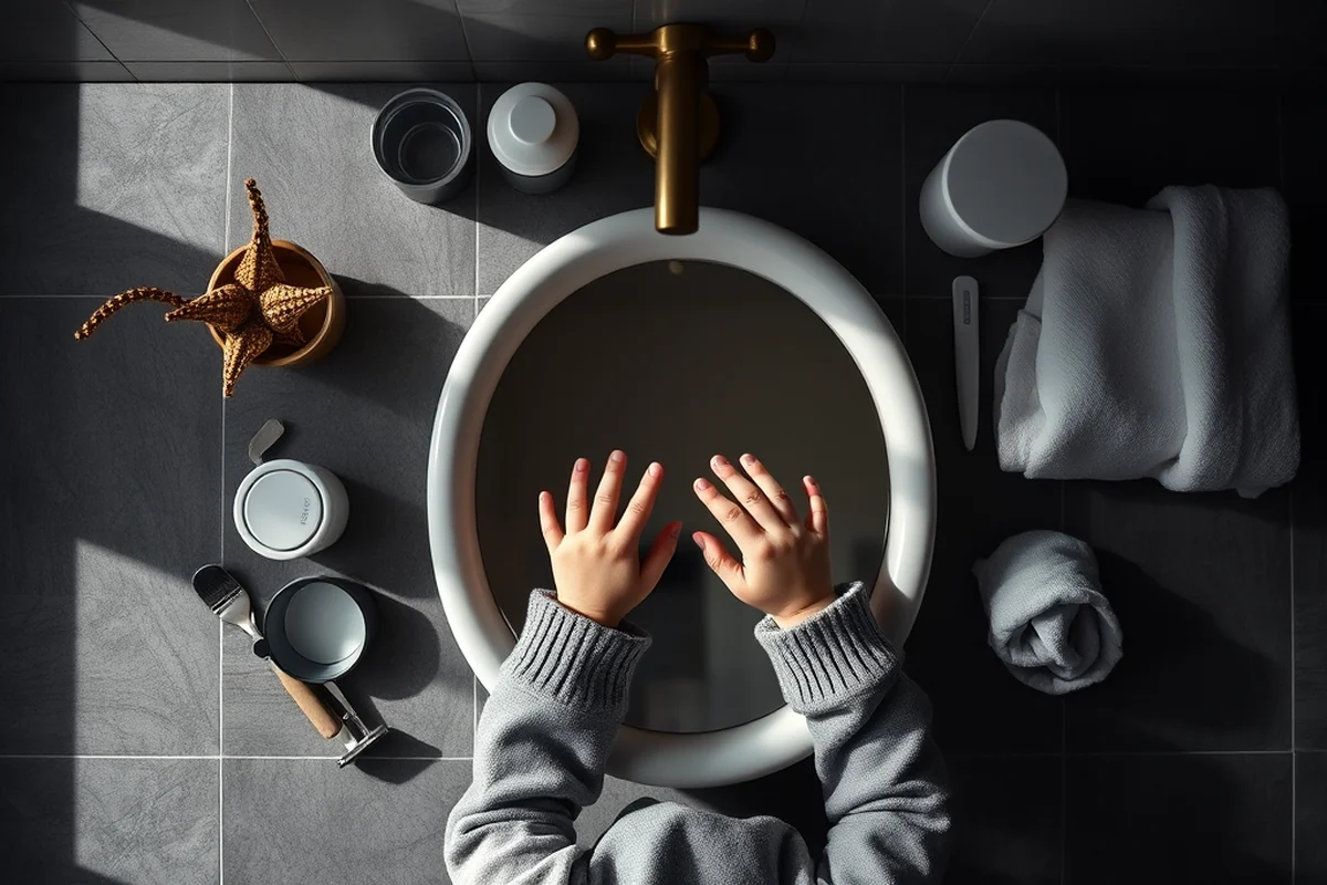 toddler mirror bathroom — Toddler Mirror Bathroom (the finished result)